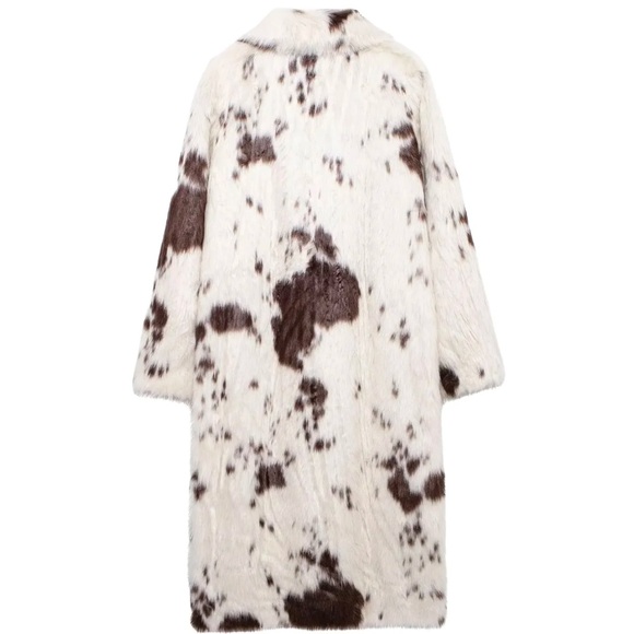 Cow print faux fur coat - Picture 2 of 6